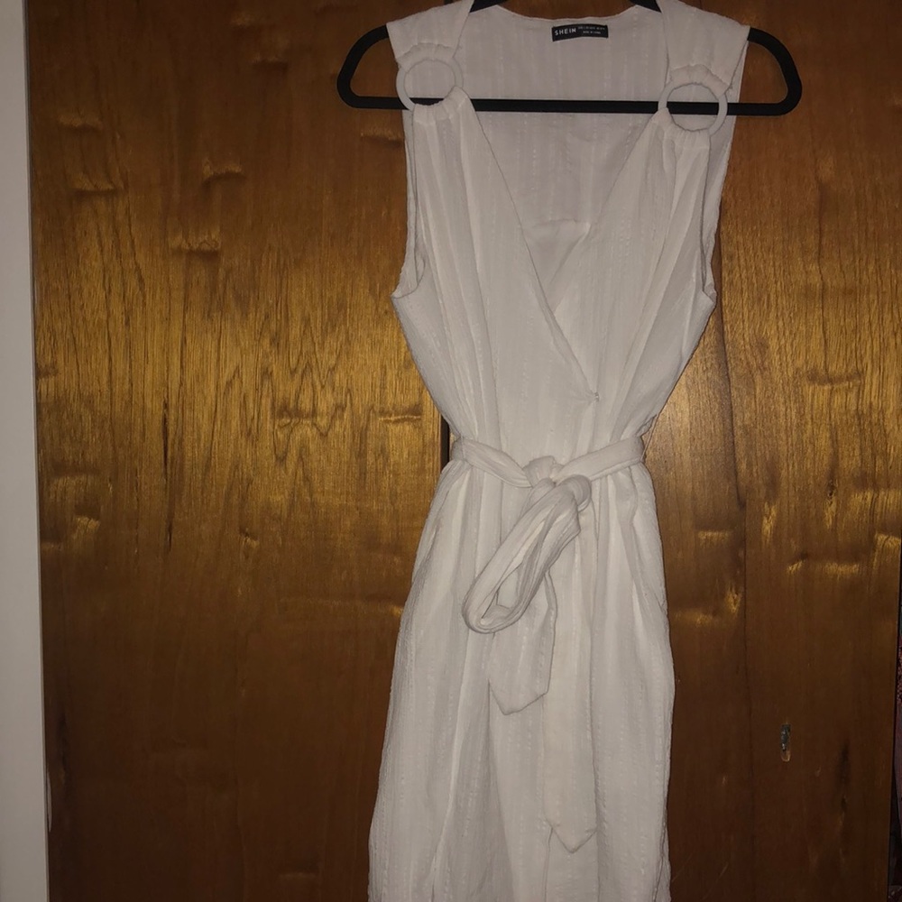 Shein size L wrap dress.